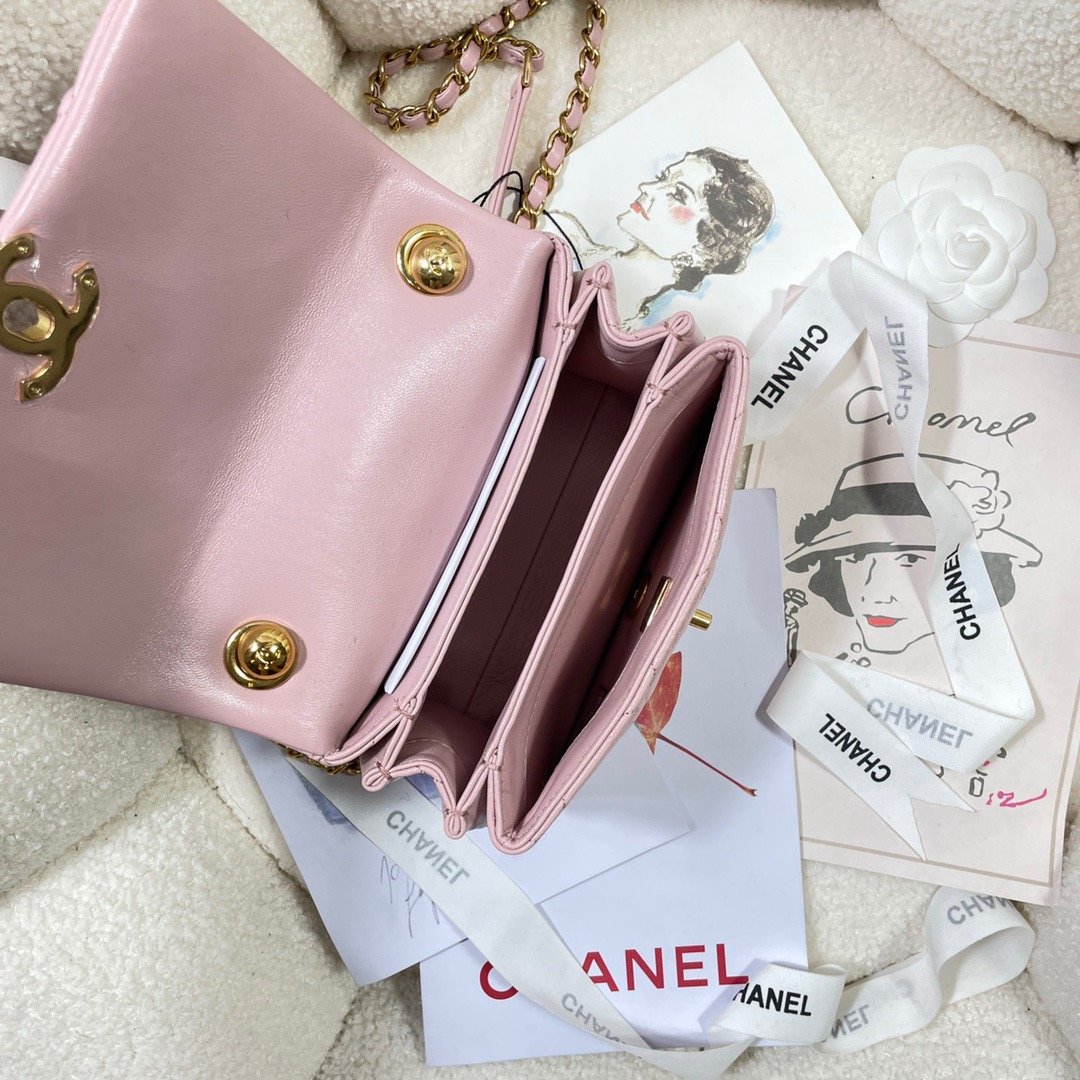 ChanelMini Flap Bag Gold Hardware PiNike For Women, Women’s Handbags, Shoulder Bags 6.7in/17cm AS3365