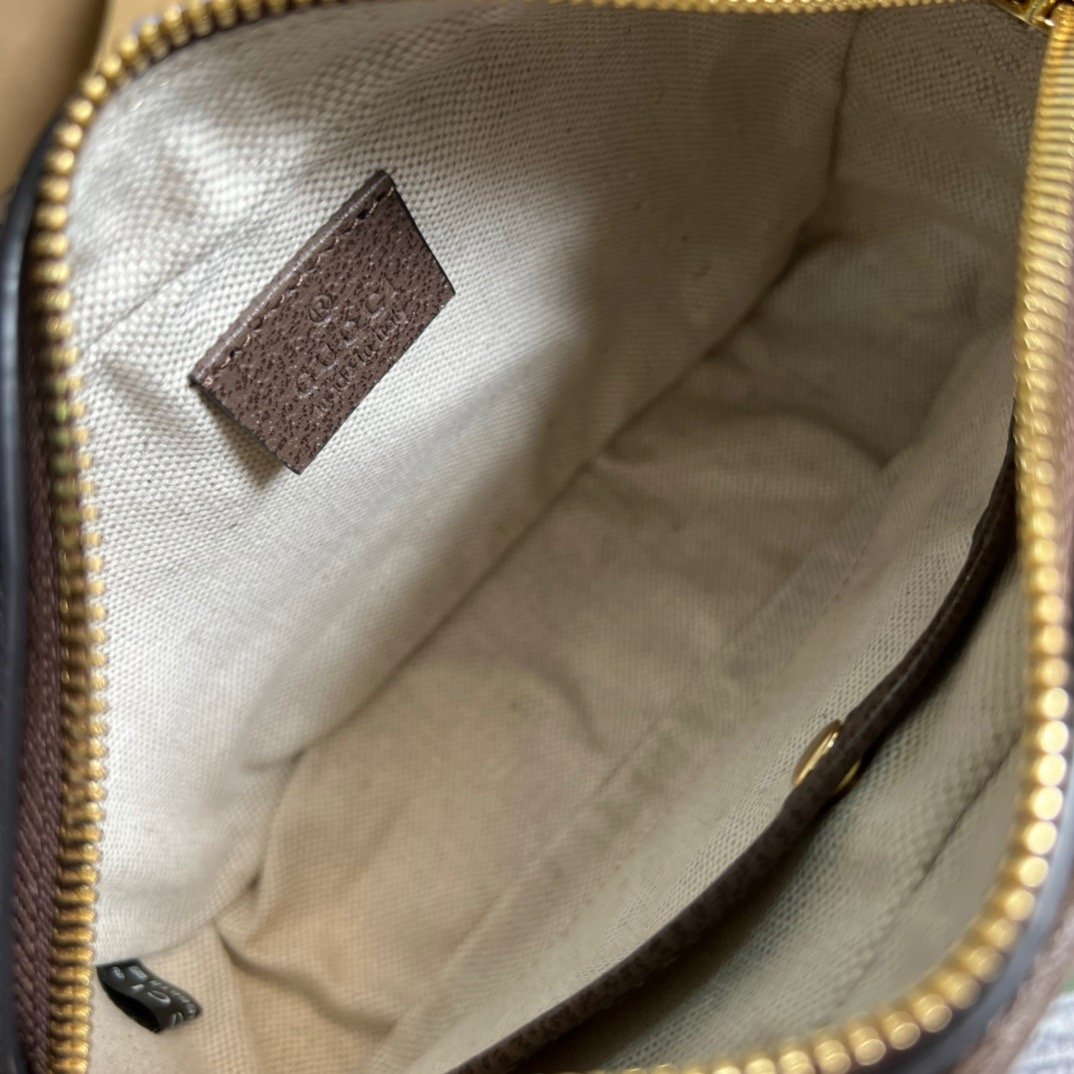 gg Jumbo gg Mini Bag Camel And Ebony Jumbo gg Canvas For Women 8.9in/22.5cm gg 696075 UKMDG 2570