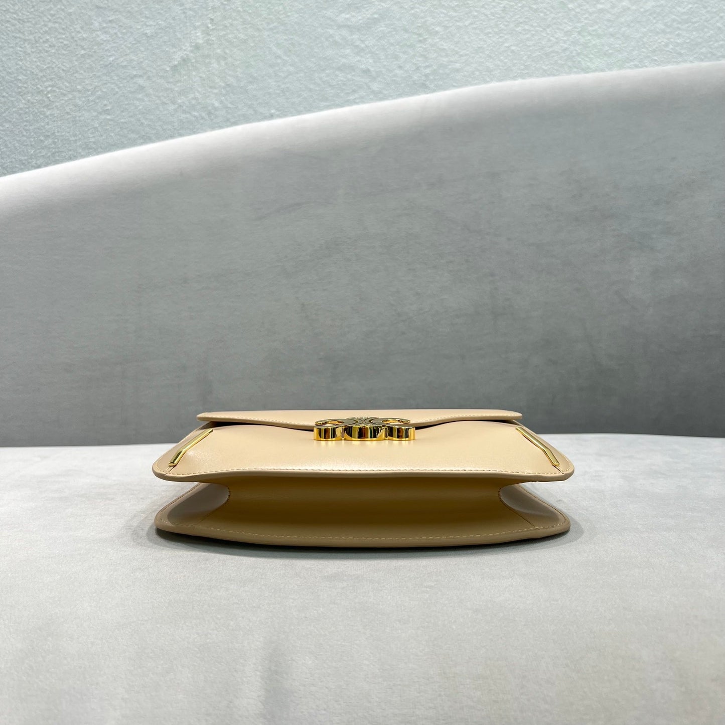 CE Chain Besace Triomphe Beige For Women 10in/24.5cm