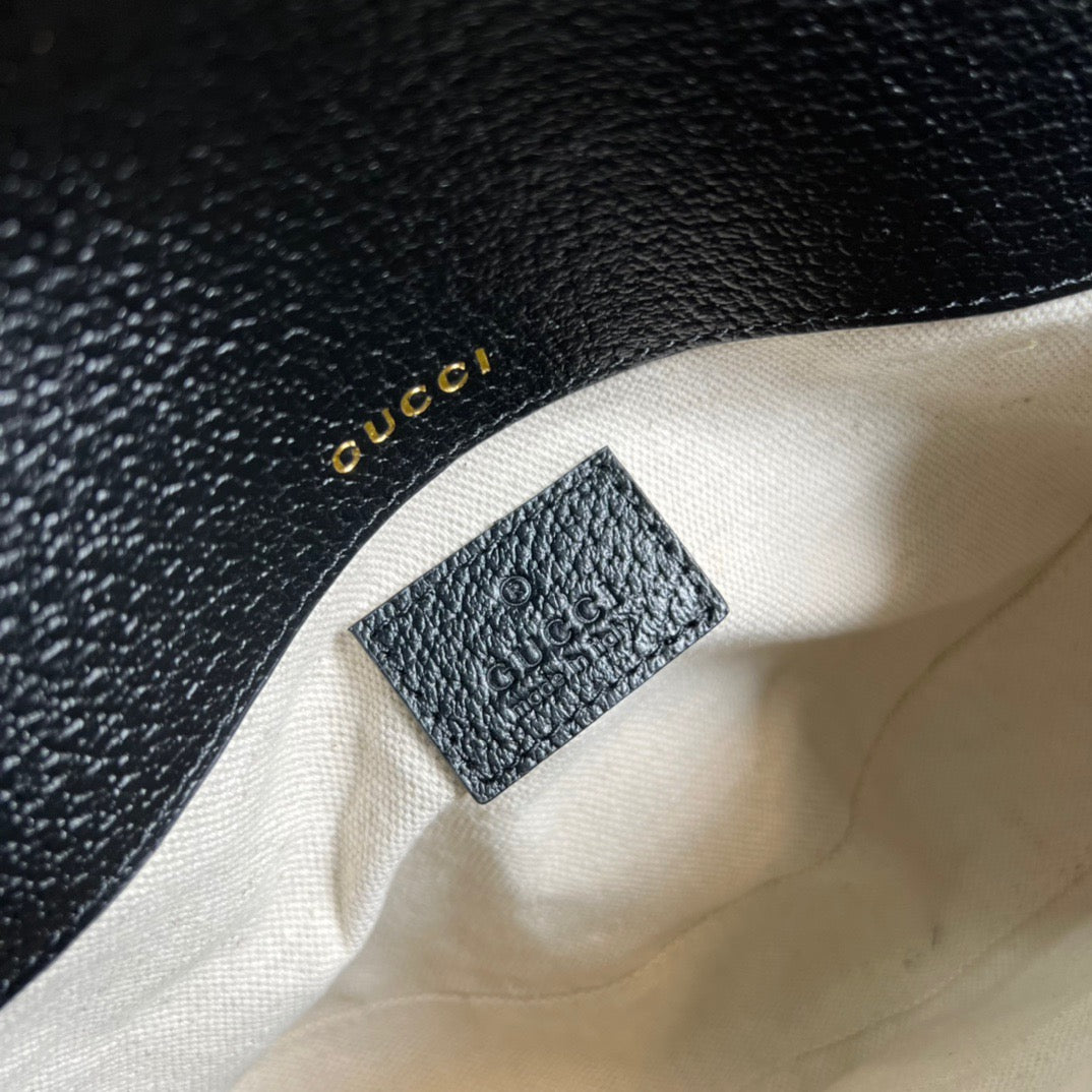 gg x Adidas Horsebit 1955 Mini Bag Black For Women, Women’s Bags 8.1in/21cm gg 658574 U3ZDG 8726