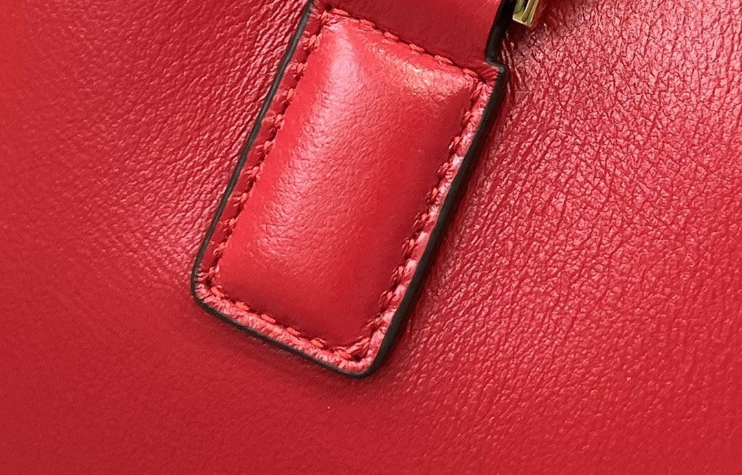 FI Small FF Tote Shoulder Red Bag For Woman 30cm/12in
