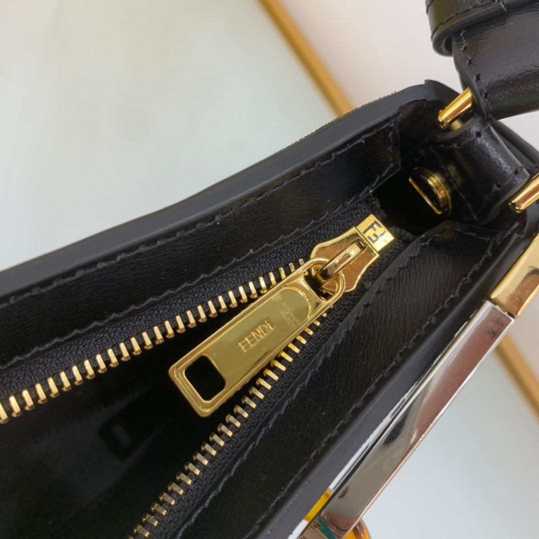 FI O’Lock Swing Black Bag For Woman 32cm/12in 8BS068AHM0F19KX