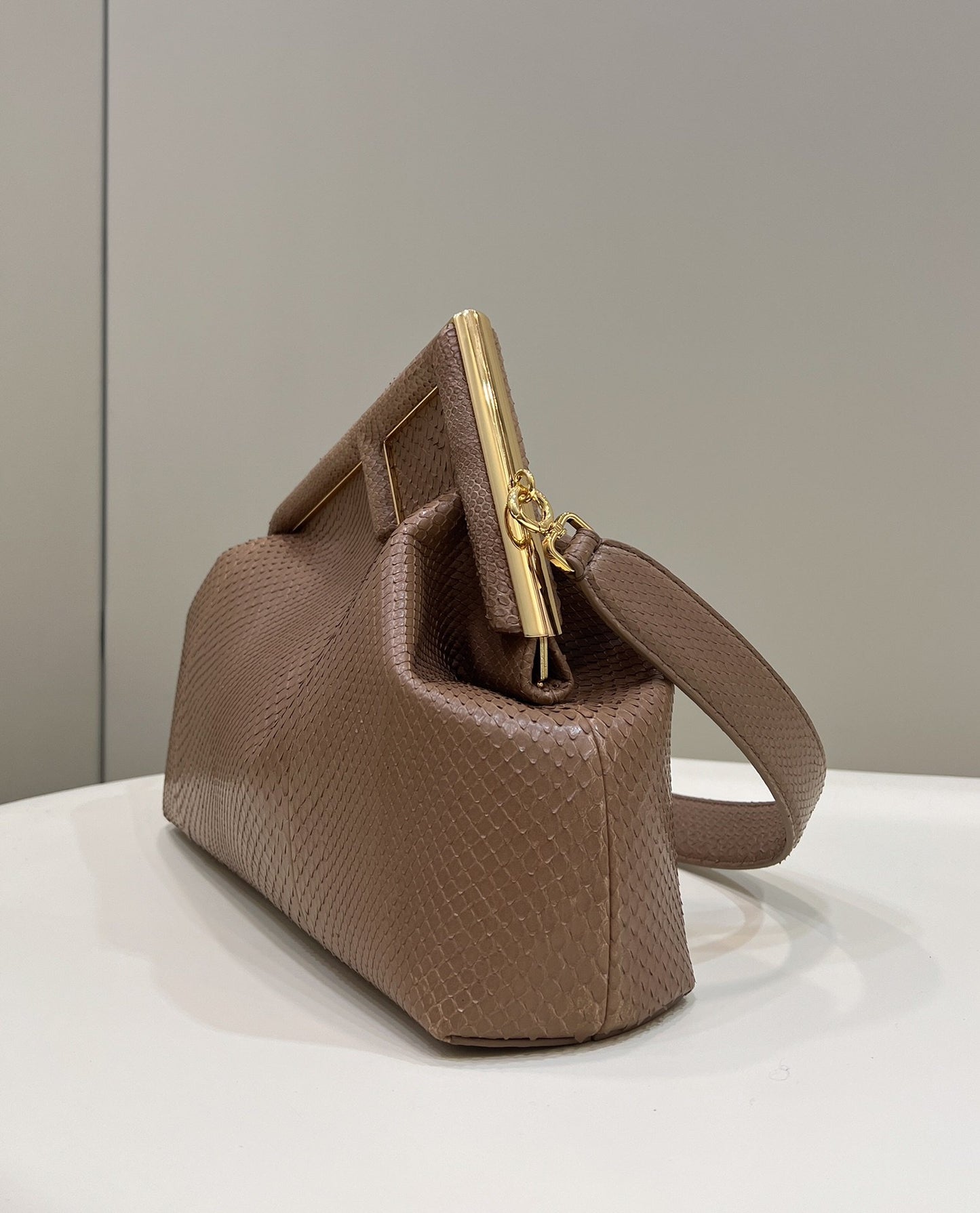 FI First Small Beige Bag For Woman 26cm/10in