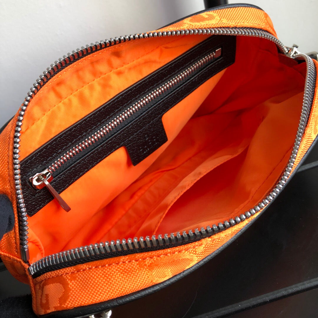 gg Off The Grid Belt Bag Orange gg ECONYL® For Men 9.5in/24cm gg
