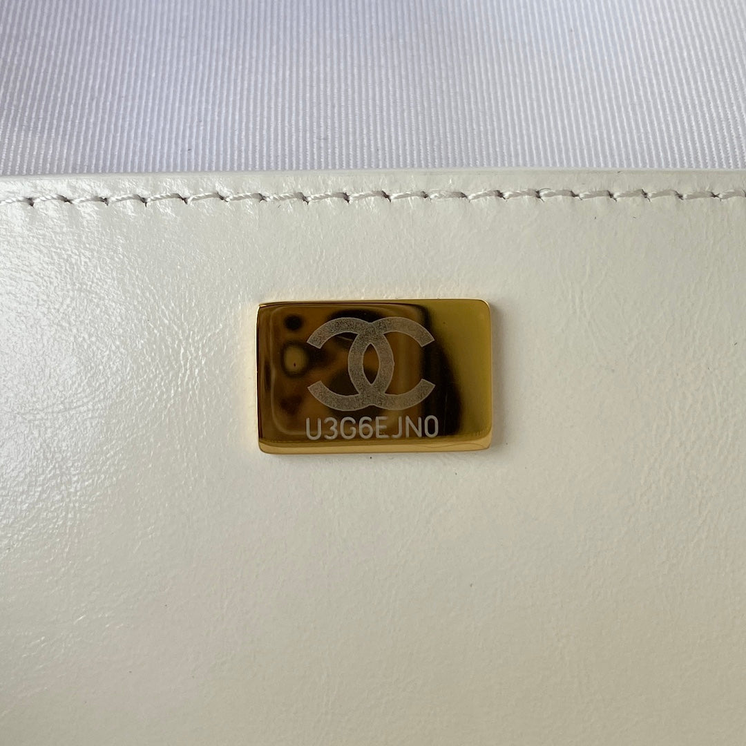ChanelRucksack Backpack White Bag For Women 21cm/8in
