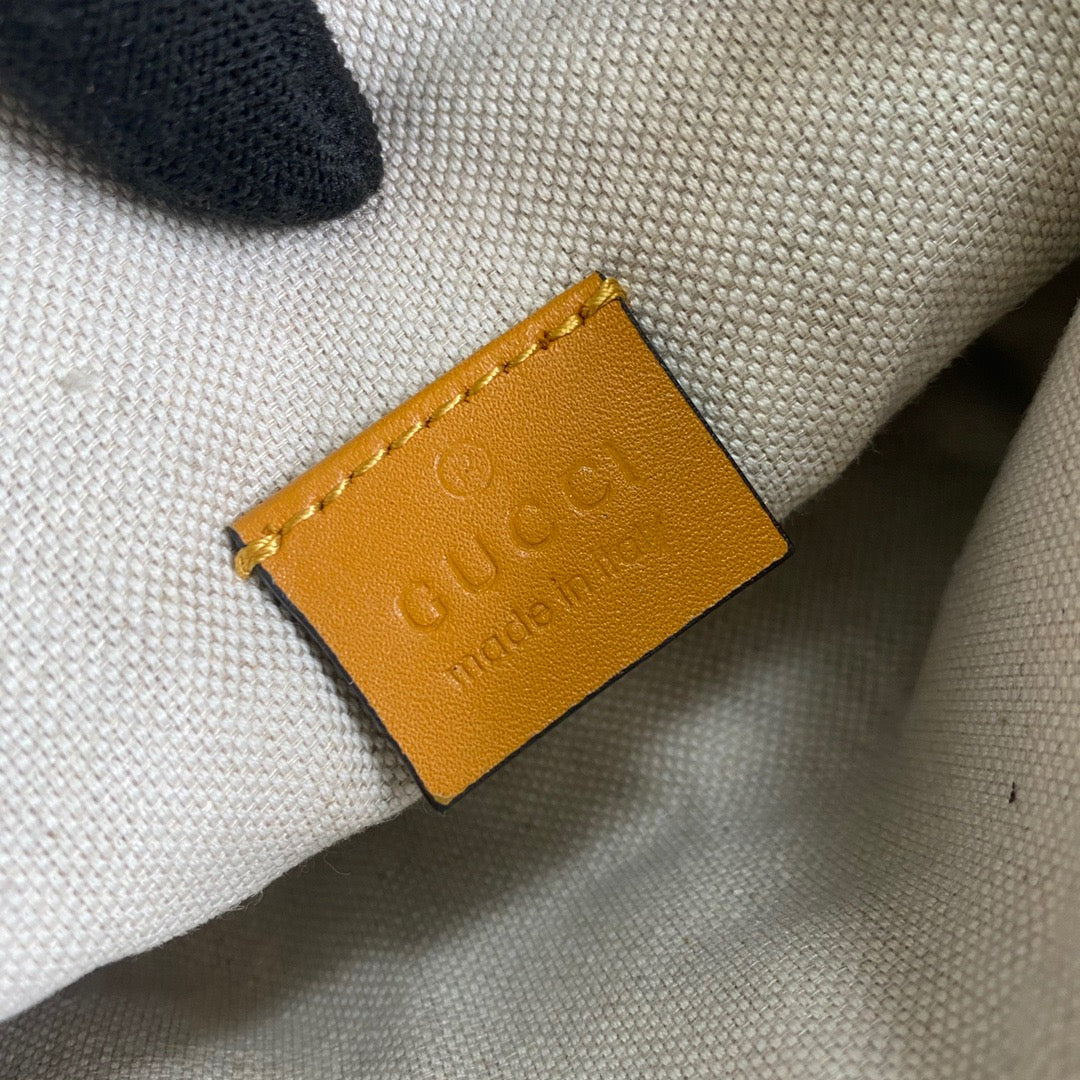 gg Embossed Belt Bag Yellow gg Embossed For Men 9.1in/23cm gg