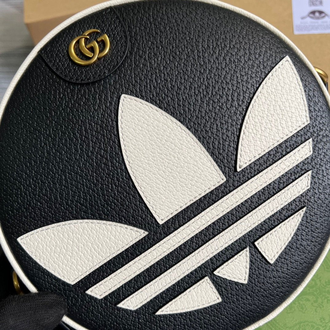 gg x Adidas Ophidia Shoulder Bag Black For Women, Women’s Bags 8.6in/22cm gg