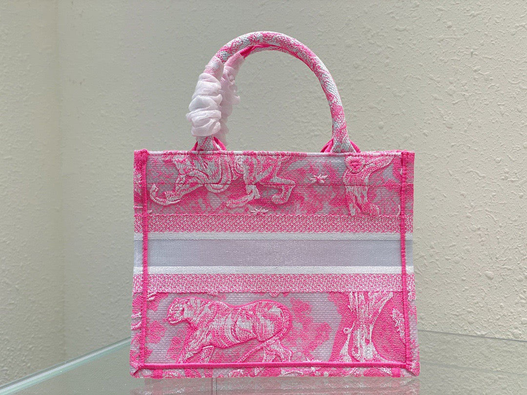 DI Small Book Tote Pink, For Women, Women’s Handbags 26.5cm/10.5in CD