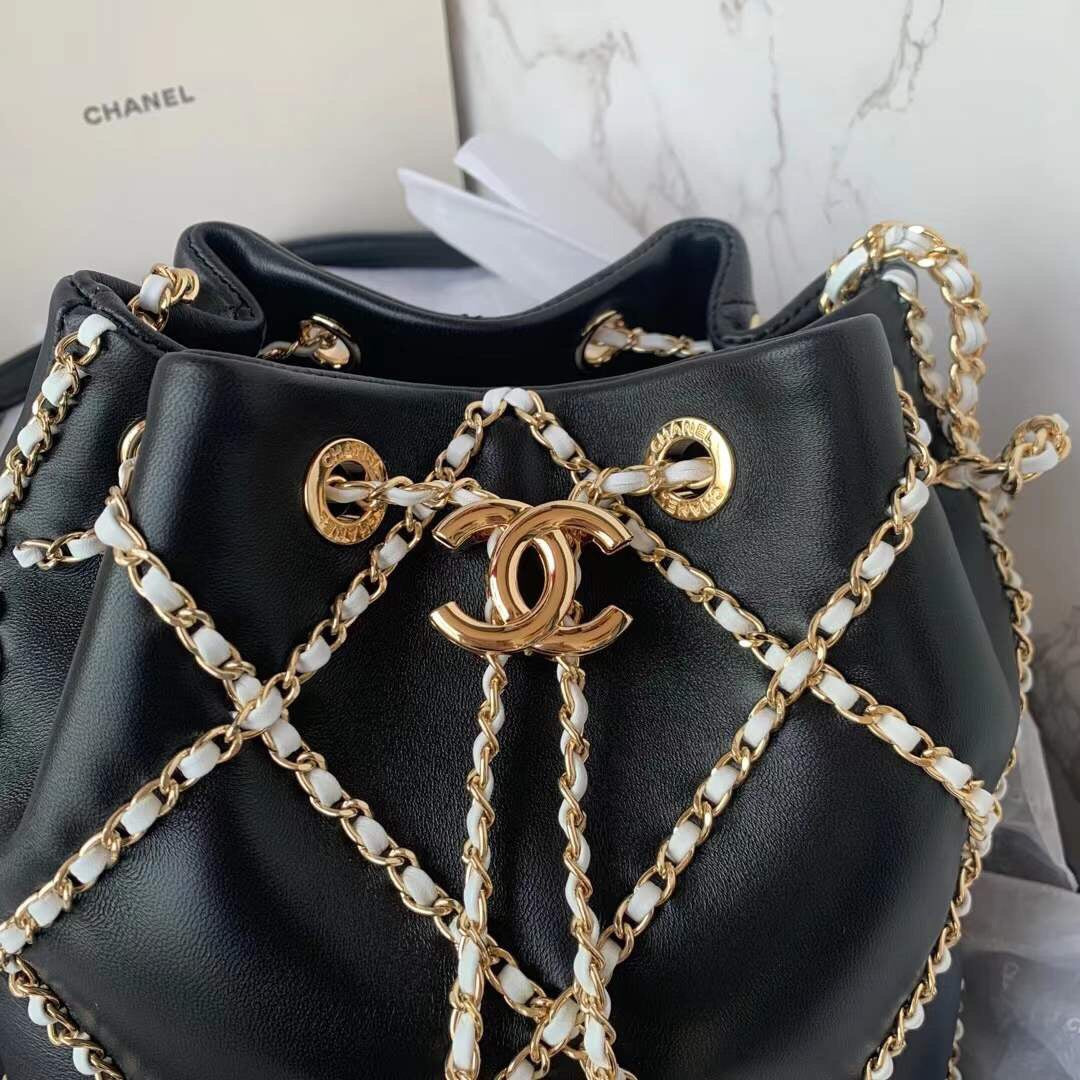 CHL 21 Handbag Black For Women, Women’s Bags 8.6in/22cm