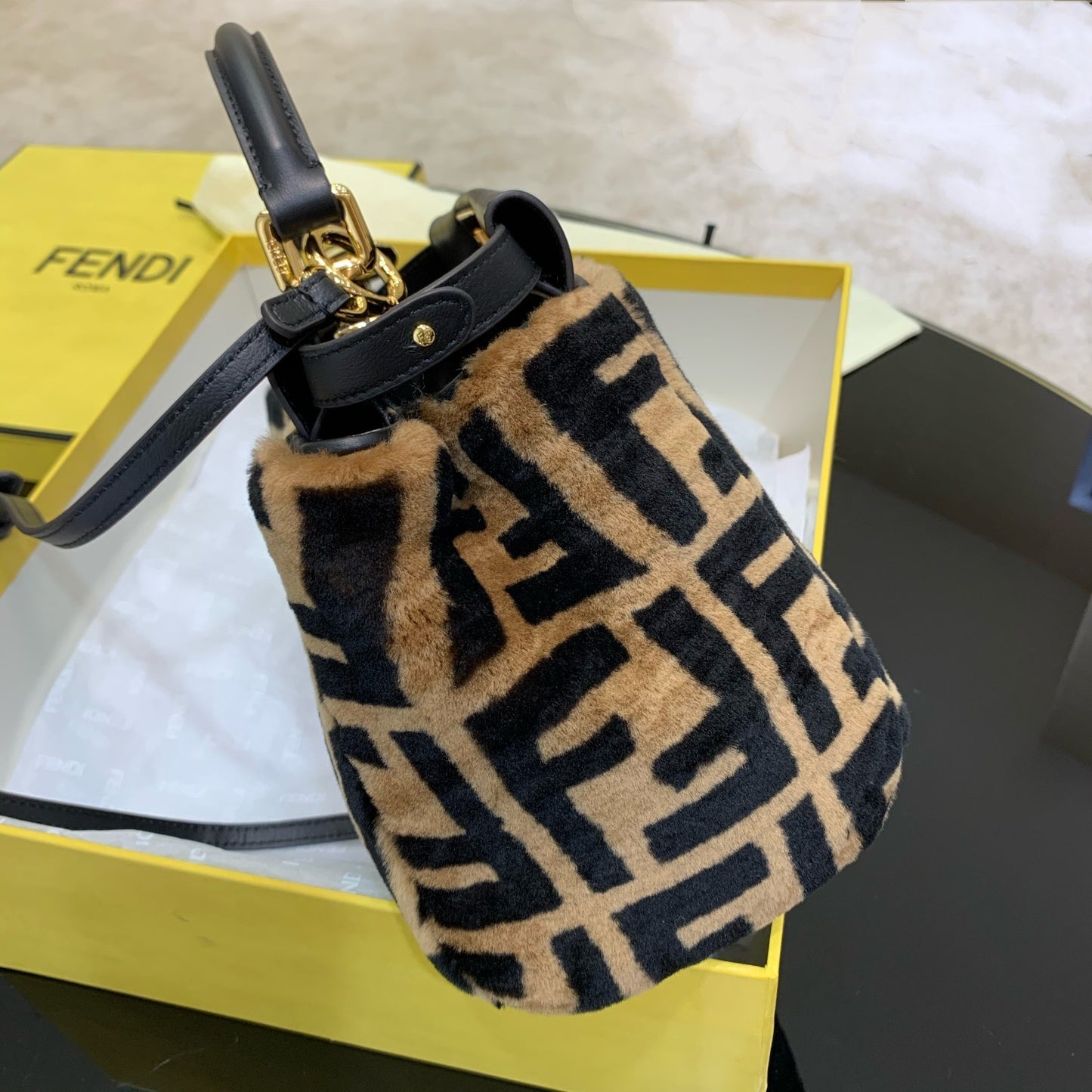 FI Handle Bag 27cm Brown