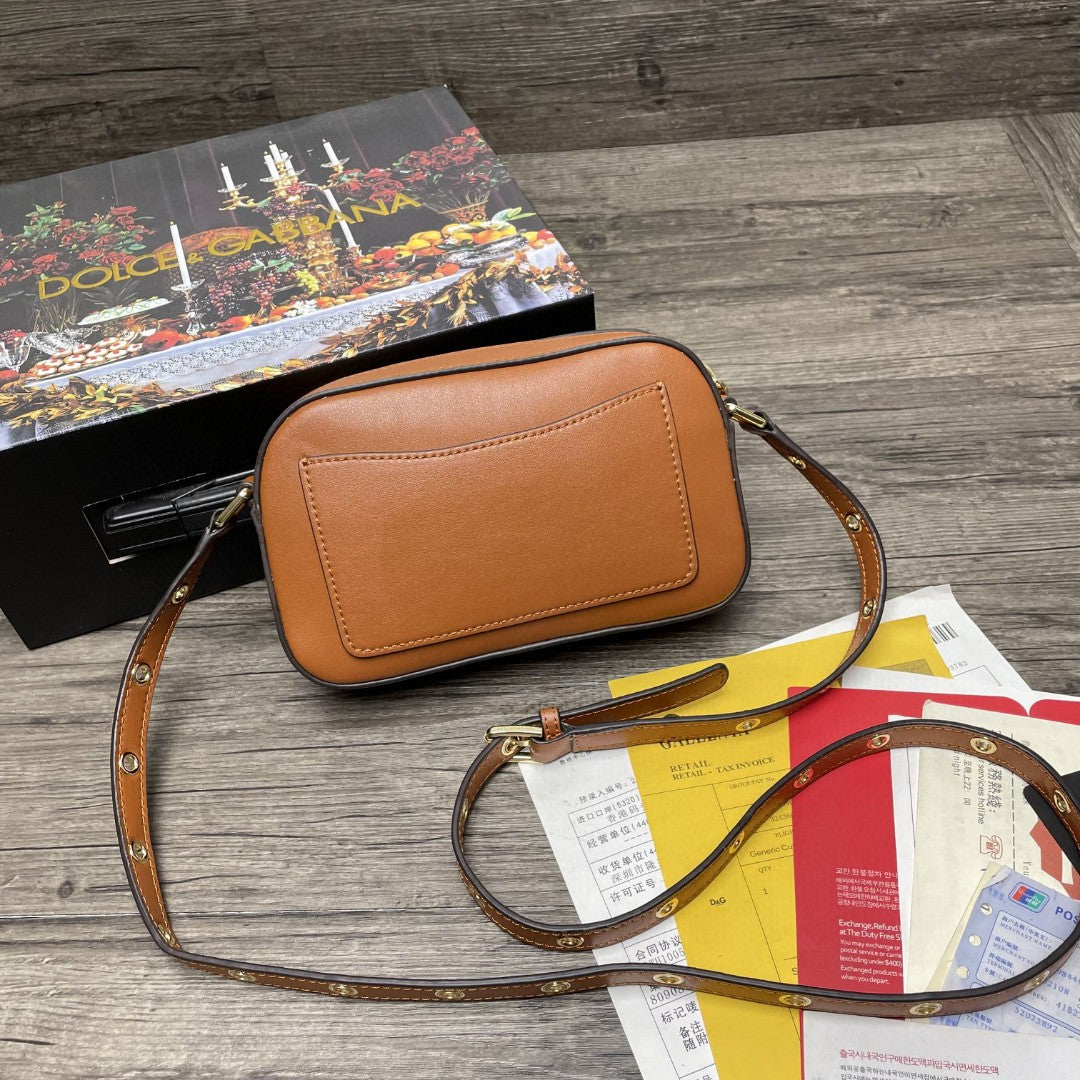 DG Crossbody 3.5 Bag Brown For Women 7.5in/19cm DG