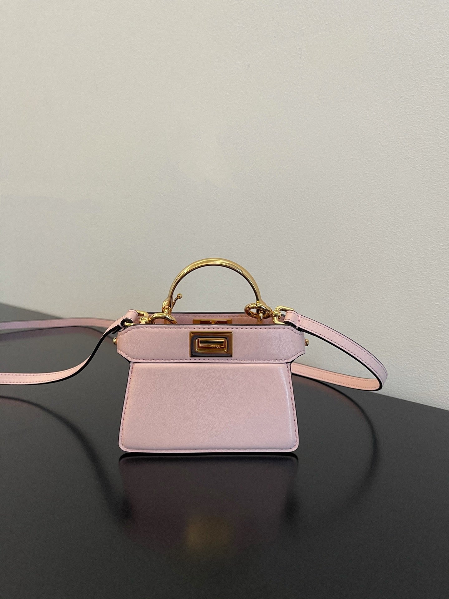FI Peekaboo ISeeU Petite Light Pink Micro Bag For Woman 11cm/4.5in