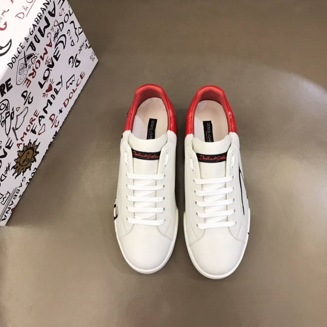 DG Portofino Sneakers White/Red For Men DG Shoes