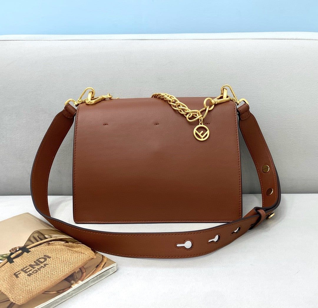 FI Kan U Small Brown Bag For Woman 25cm/9.5in