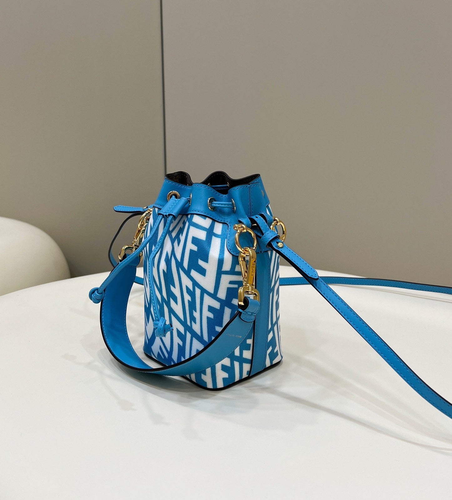 FI Mon Tresor Bag Blue For Women, Women’s Handbags, Shoulder And Crossbody Bags 7.1in/18cm FF 8BS010