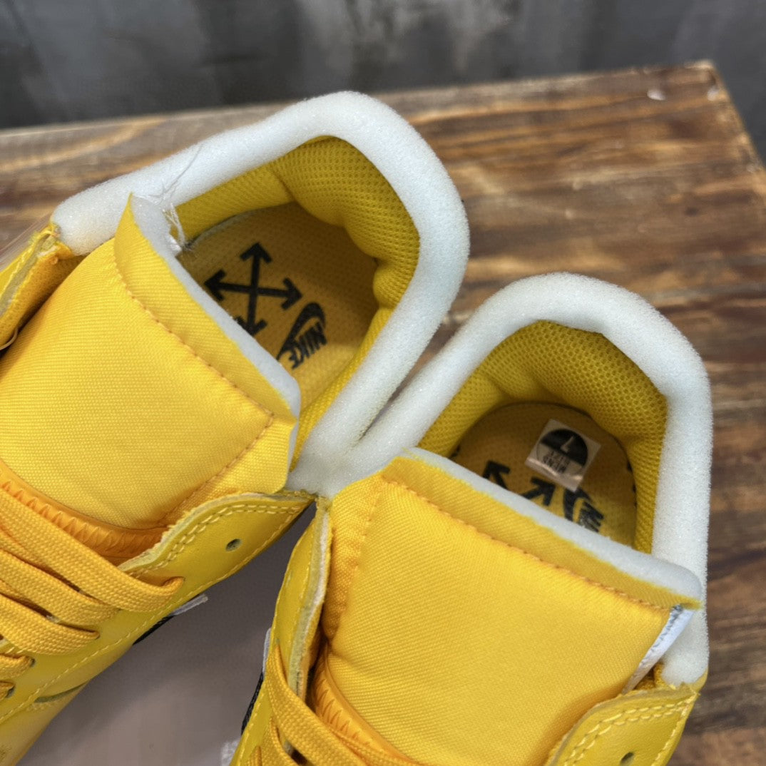 NK Off White x Yellow AR.FRC 1 Low "University Gold" For Men DD1876