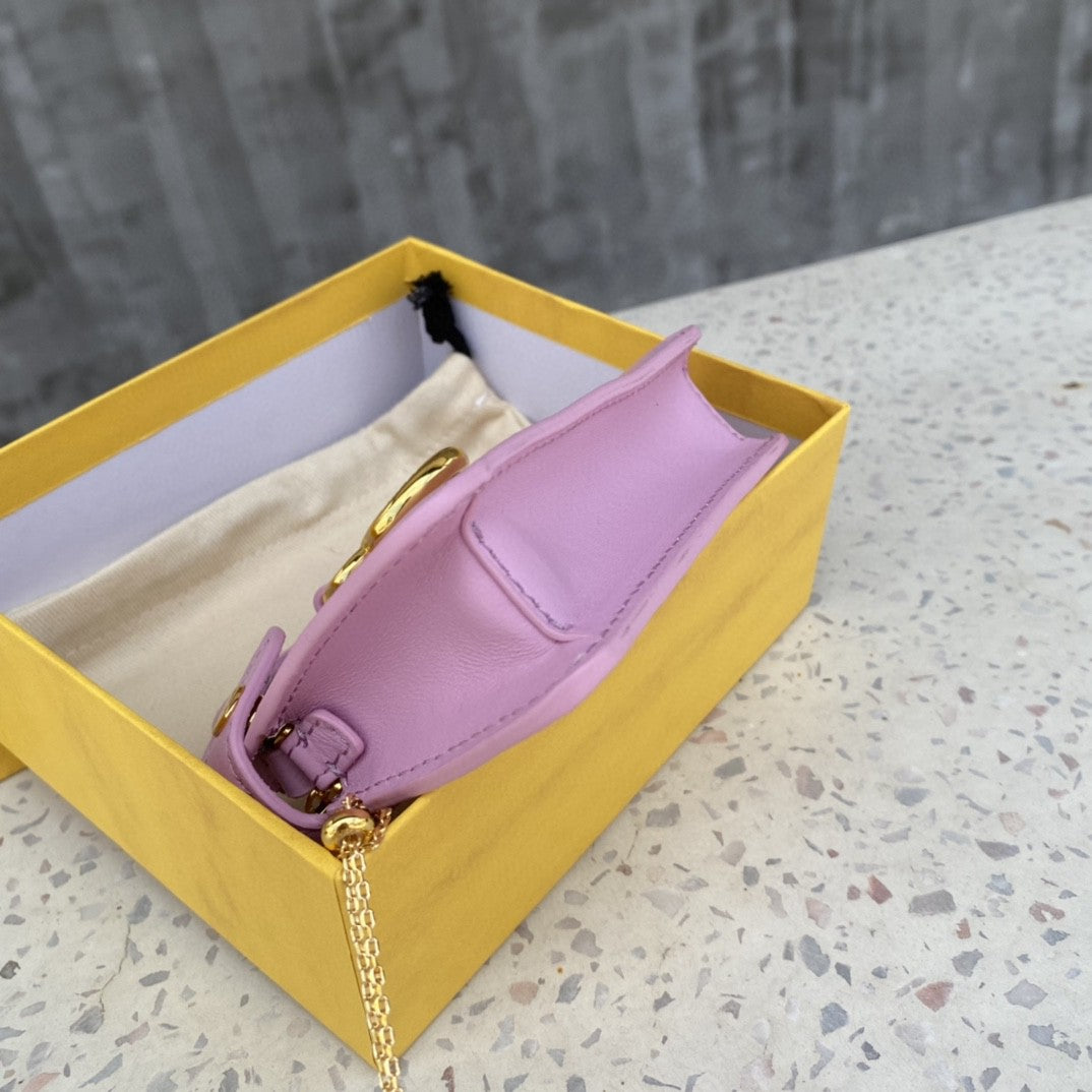FI Nano Peekaboo Charm Crossbody Pink Bag For Woman 12cm/4.5in