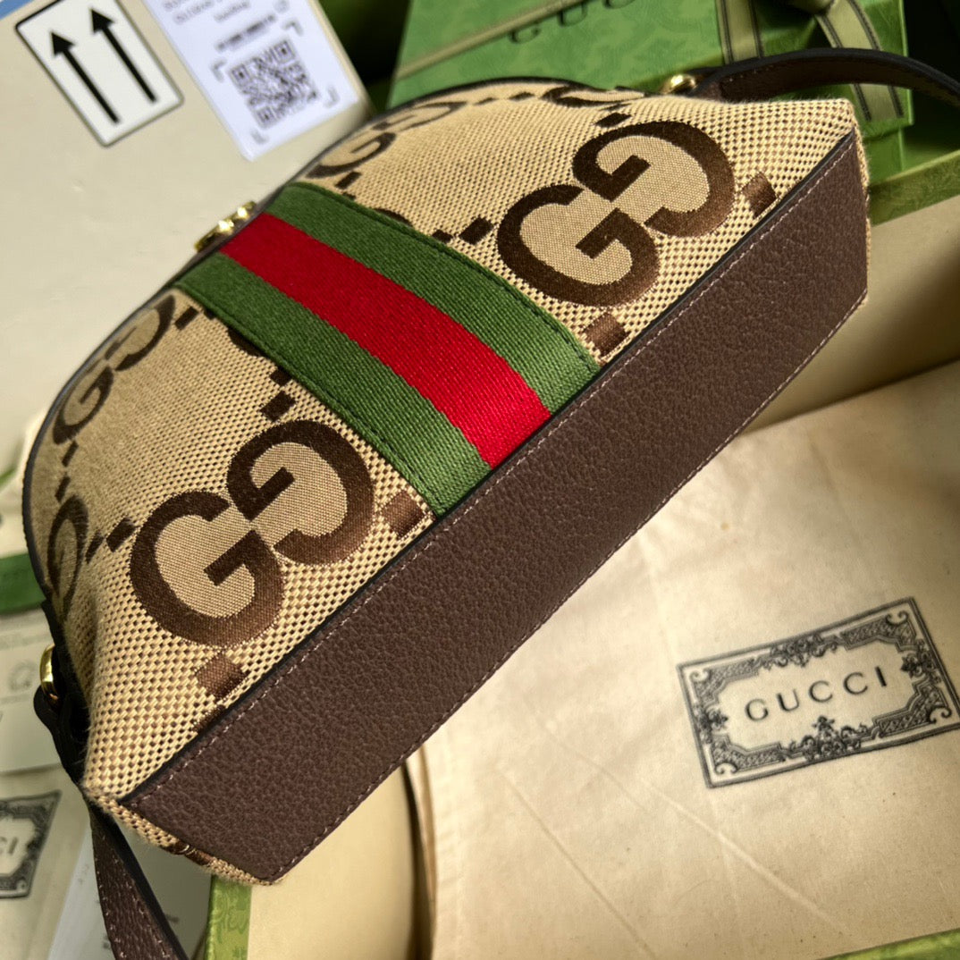 gg Ophidia Jumbo gg Small Shoulder Bag Brown For Women, Women’s Bags 9.3in/24cm gg 499621 UKMIG 2570