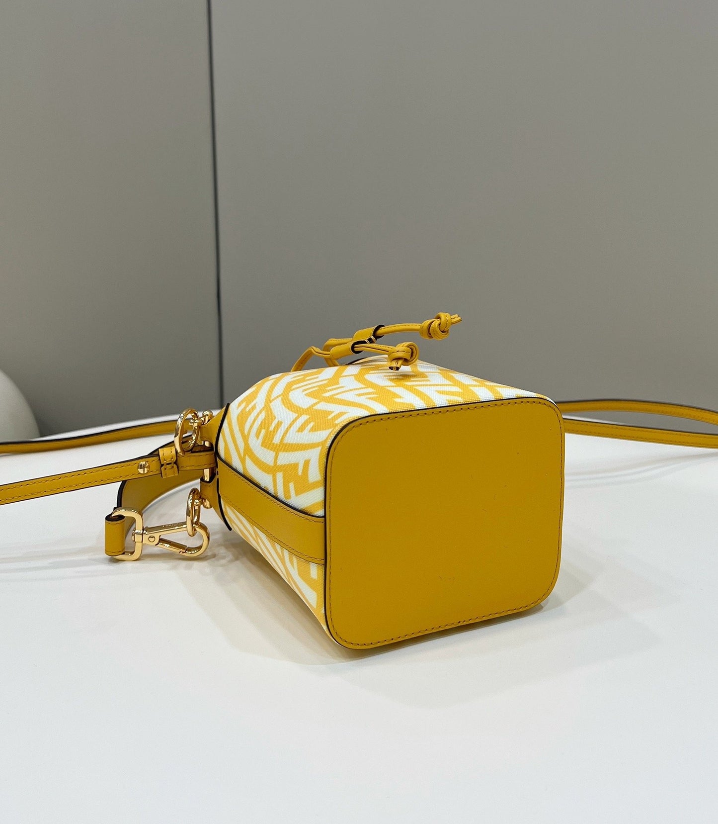 FI Mon Tresor Bag Yellow For Women, Women’s Handbags, Shoulder And Crossbody Bags 7.1in/18cm FF 8BS010