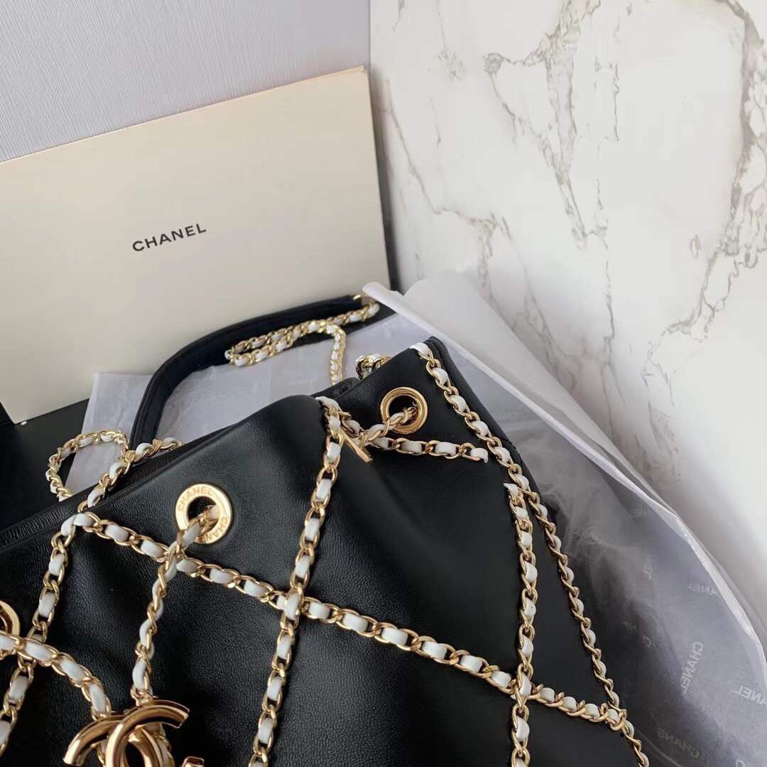 CHL 21 Handbag Black For Women, Women’s Bags 8.6in/22cm
