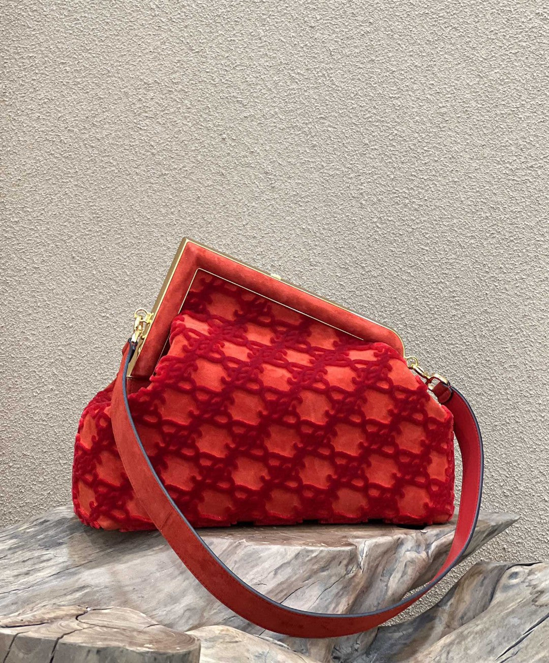 FI First Medium Red Bag For Woman 32.5cm/13in