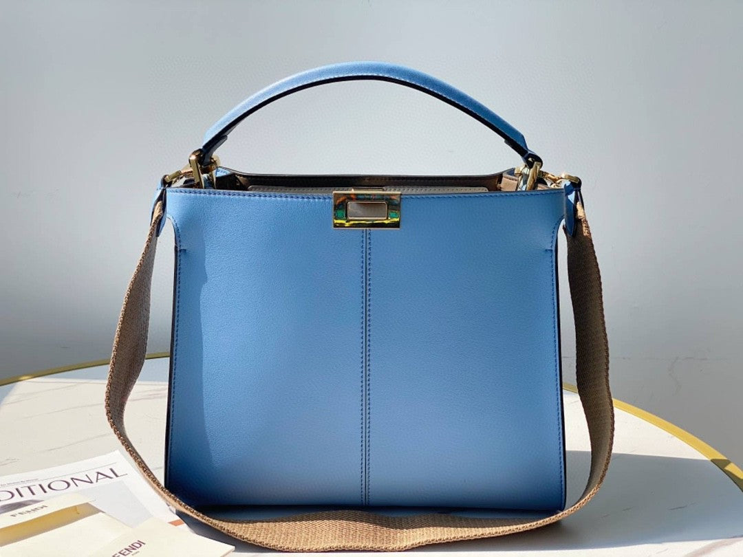 FI Peekaboo X-Lite Tote Medium Blue Bag For Woman 30cm/12in