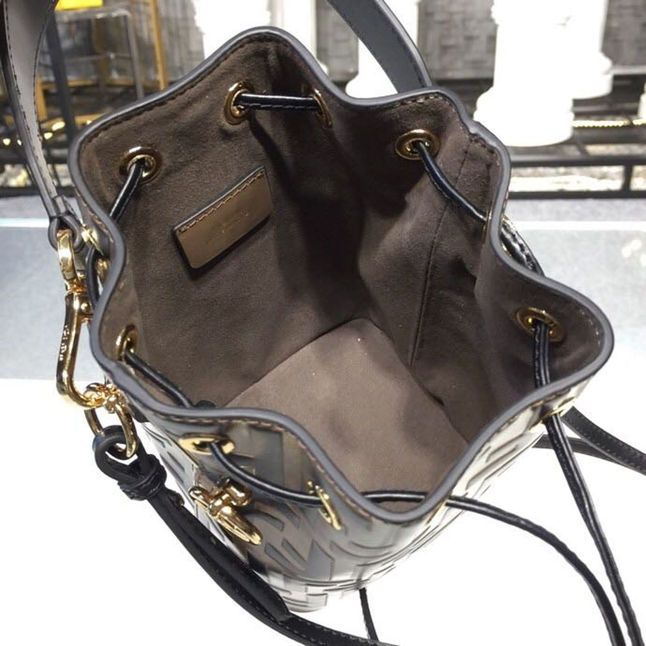 FI Mon Tresor Brown/Black For Women, Women’s Handbags, Shoulder And Crossbody Bags 7in/18cm FF 8BS010A659F13VK