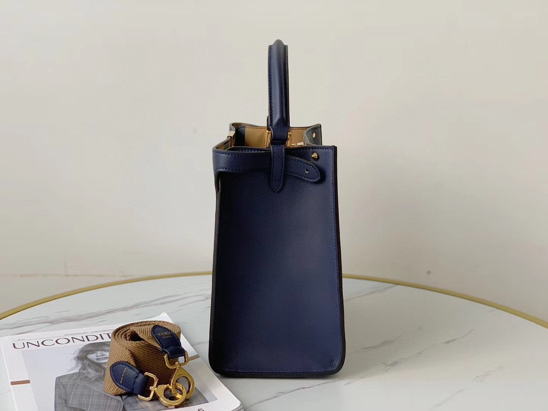 FI Peekaboo X-Lite Tote Medium Dark Blue Bag For Woman 30cm/12in