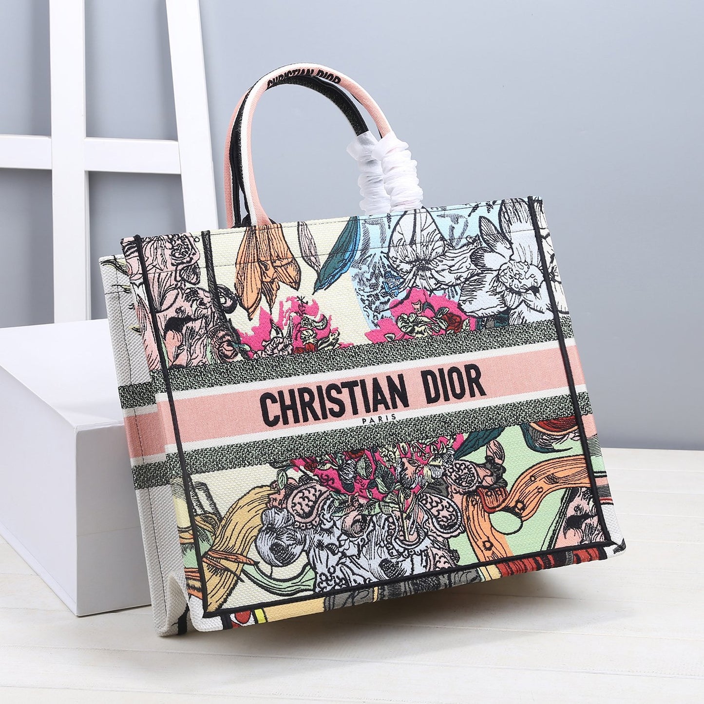 DI Large Book Tote Multicolor, For Women, Women’s Handbags 16.5in/42cm CD