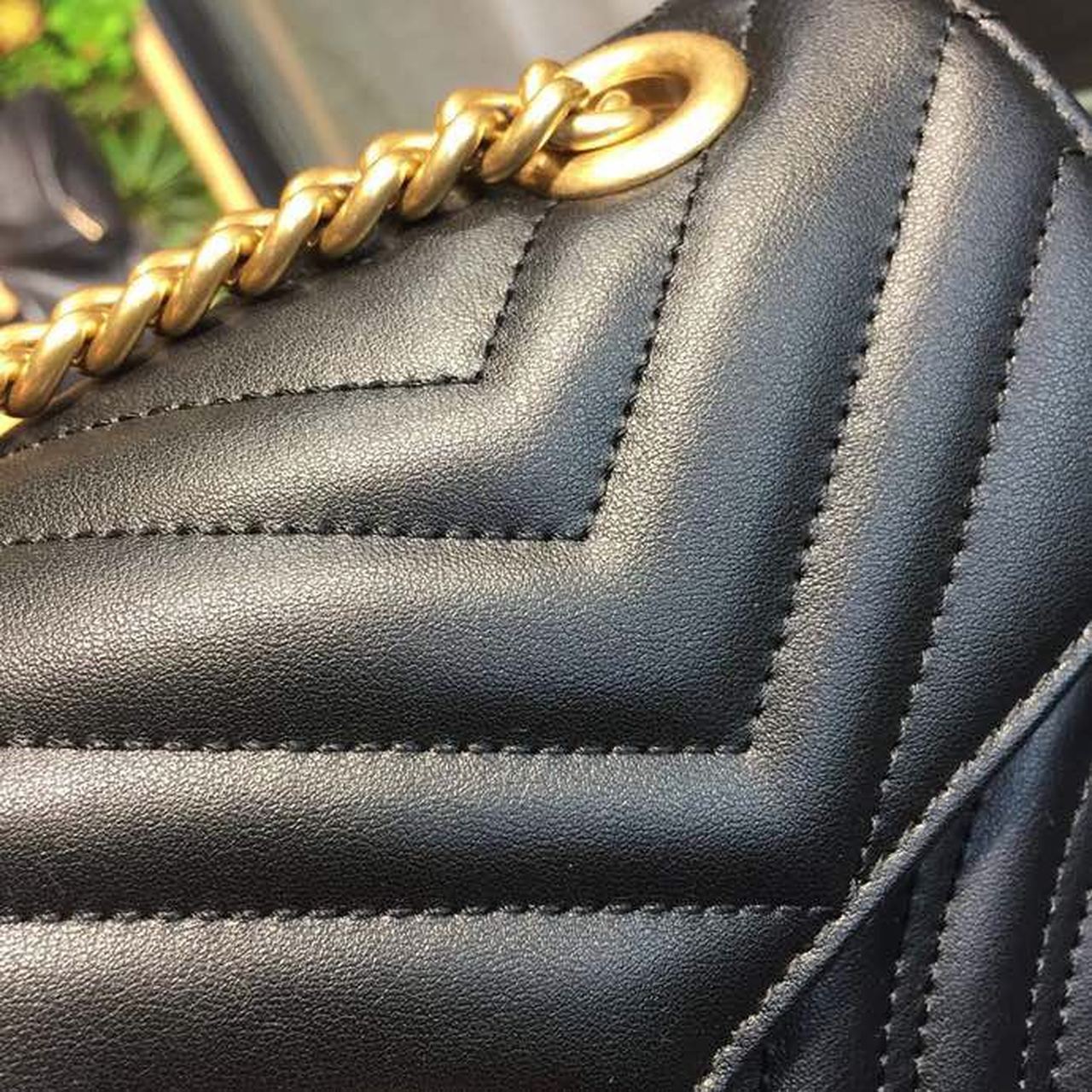 gg Marmont Small Matelassé Shoulder Bag Black For Women 10in/25cm 443497 DTDIT 1000