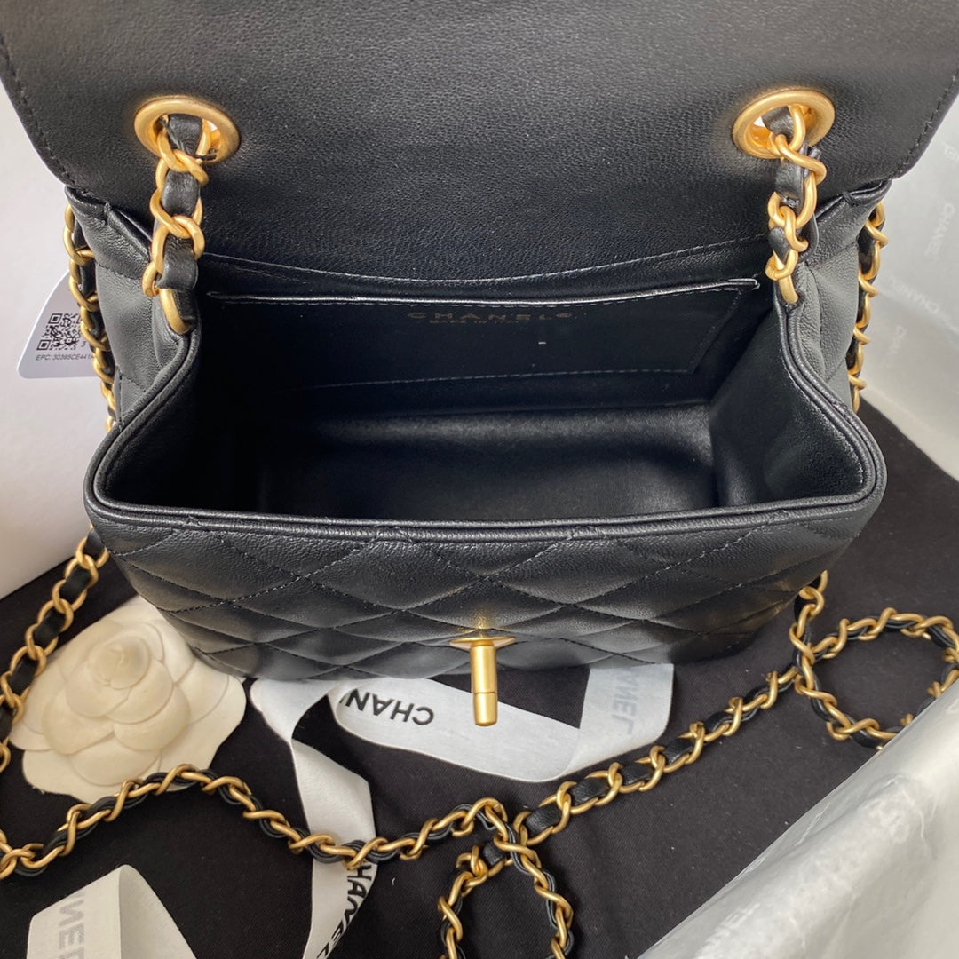 ChanelMini Flap Bag Black For Women, Women’s Bags 6.7in/17cm