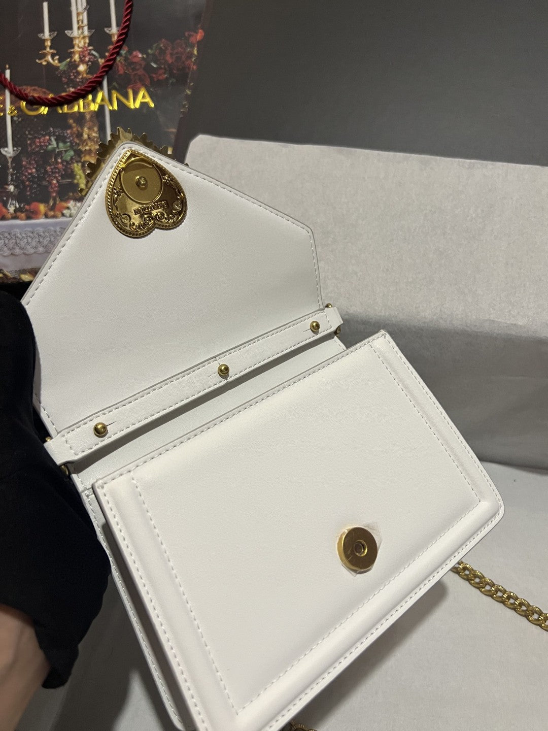 DG Small Devotion Bag In Plain White For Women 7.5in/19cm DG BB6711AV89380002