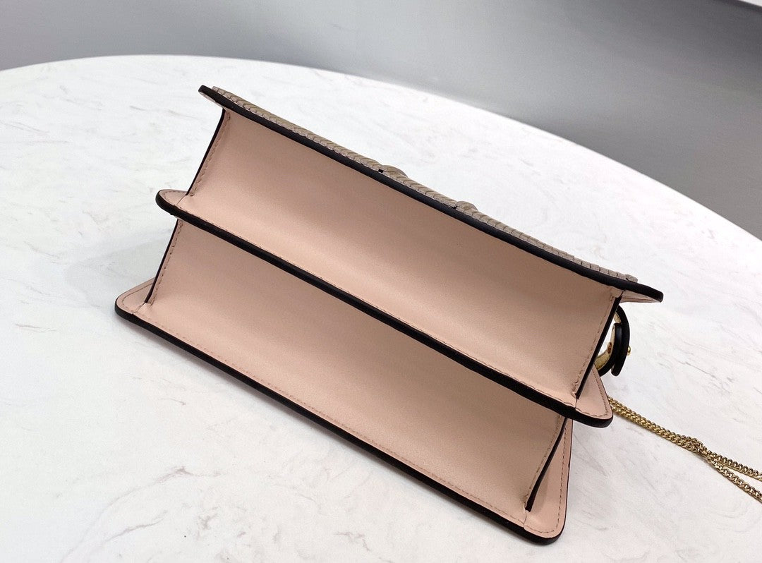 FI Peekaboo Small Iseeu Pochette Pink Bag For Woman 21cm/8in