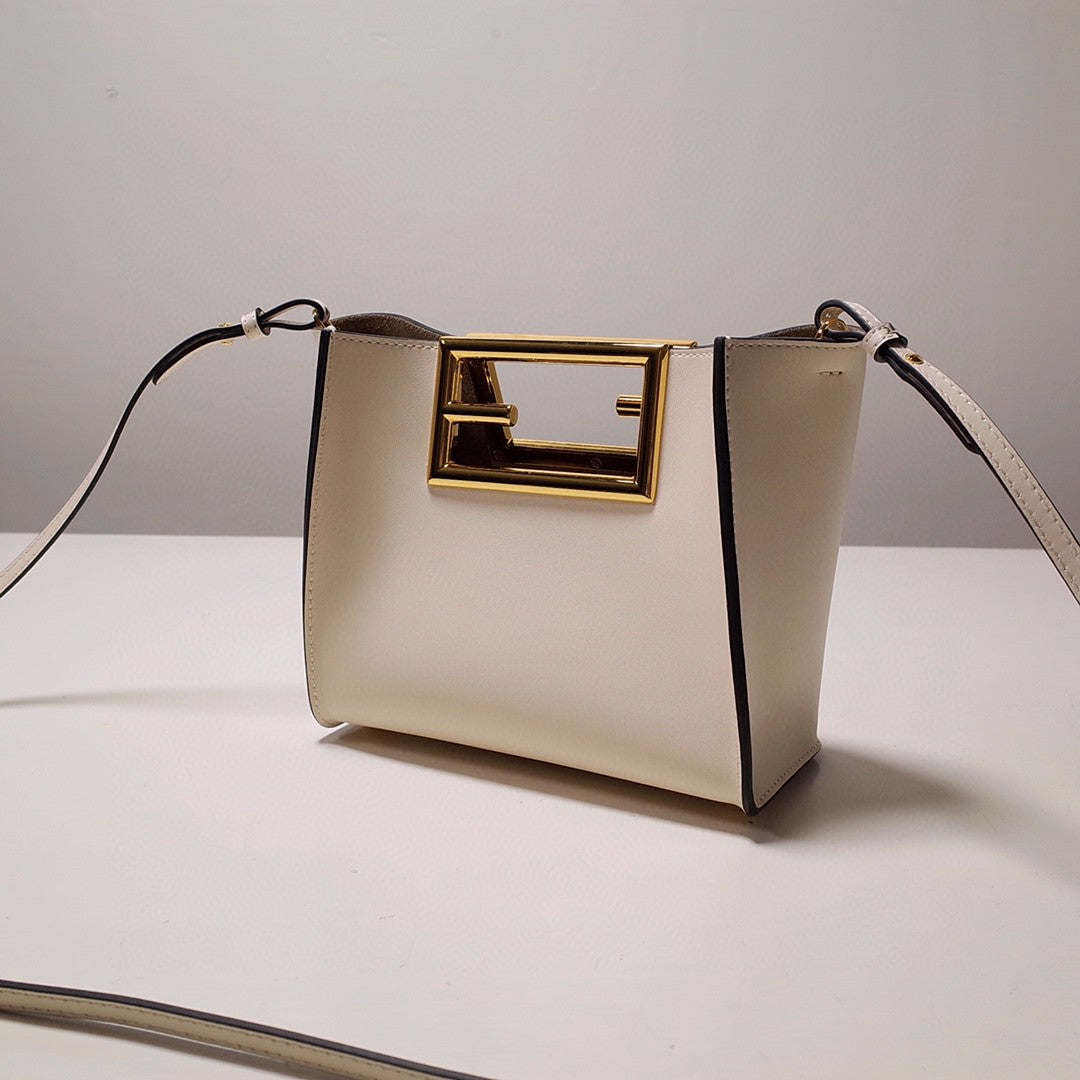 FI Way Small White Bag For Woman 17.5cm/7in