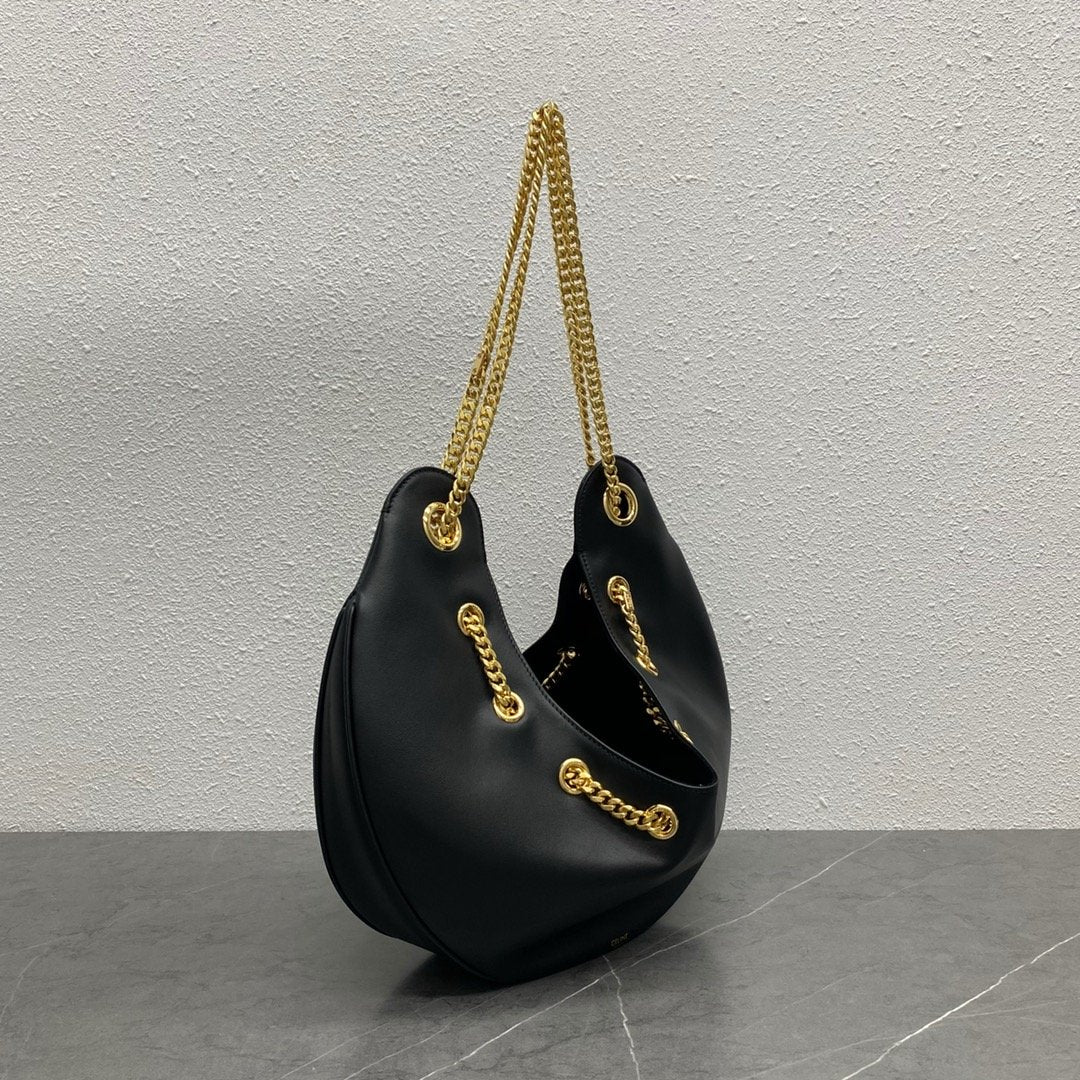 CE Large Ava Chain Black For Women 13in/33cm
