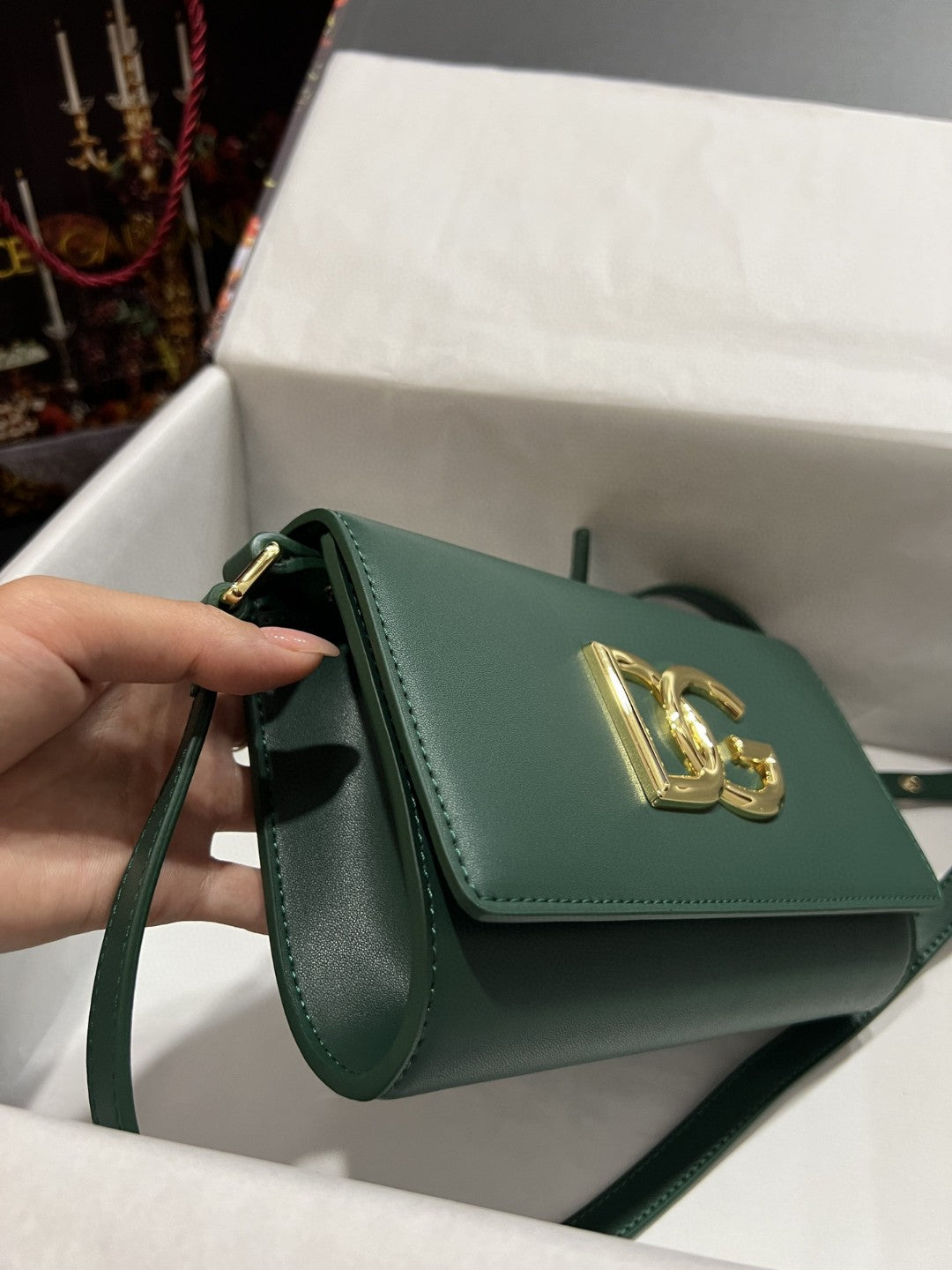 DG 3.5 Clutch Green For Women 8.3in/21cm DG