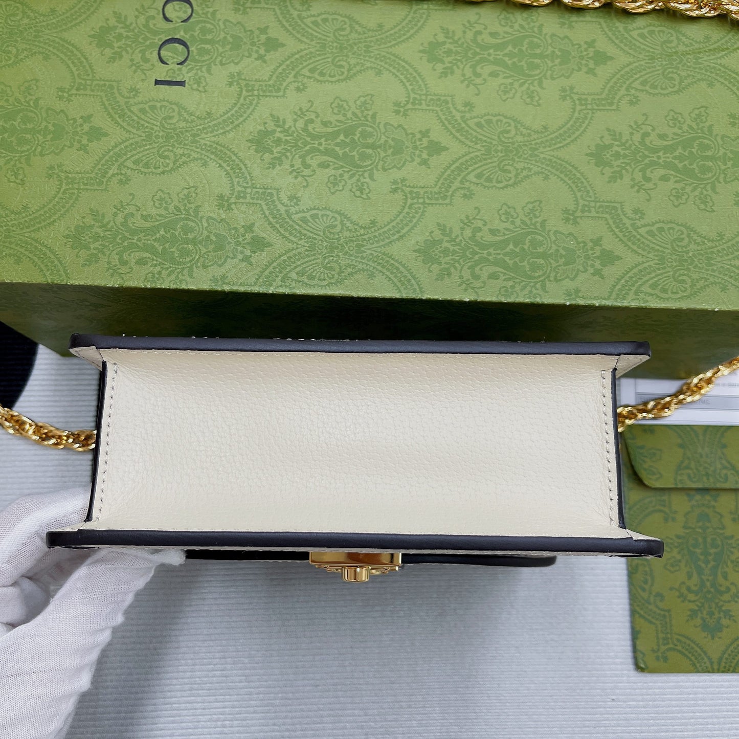 gg Ophidia gg Mini Shoulder Bag Beige For Women, Women’s Bags 6.9in/18cm gg