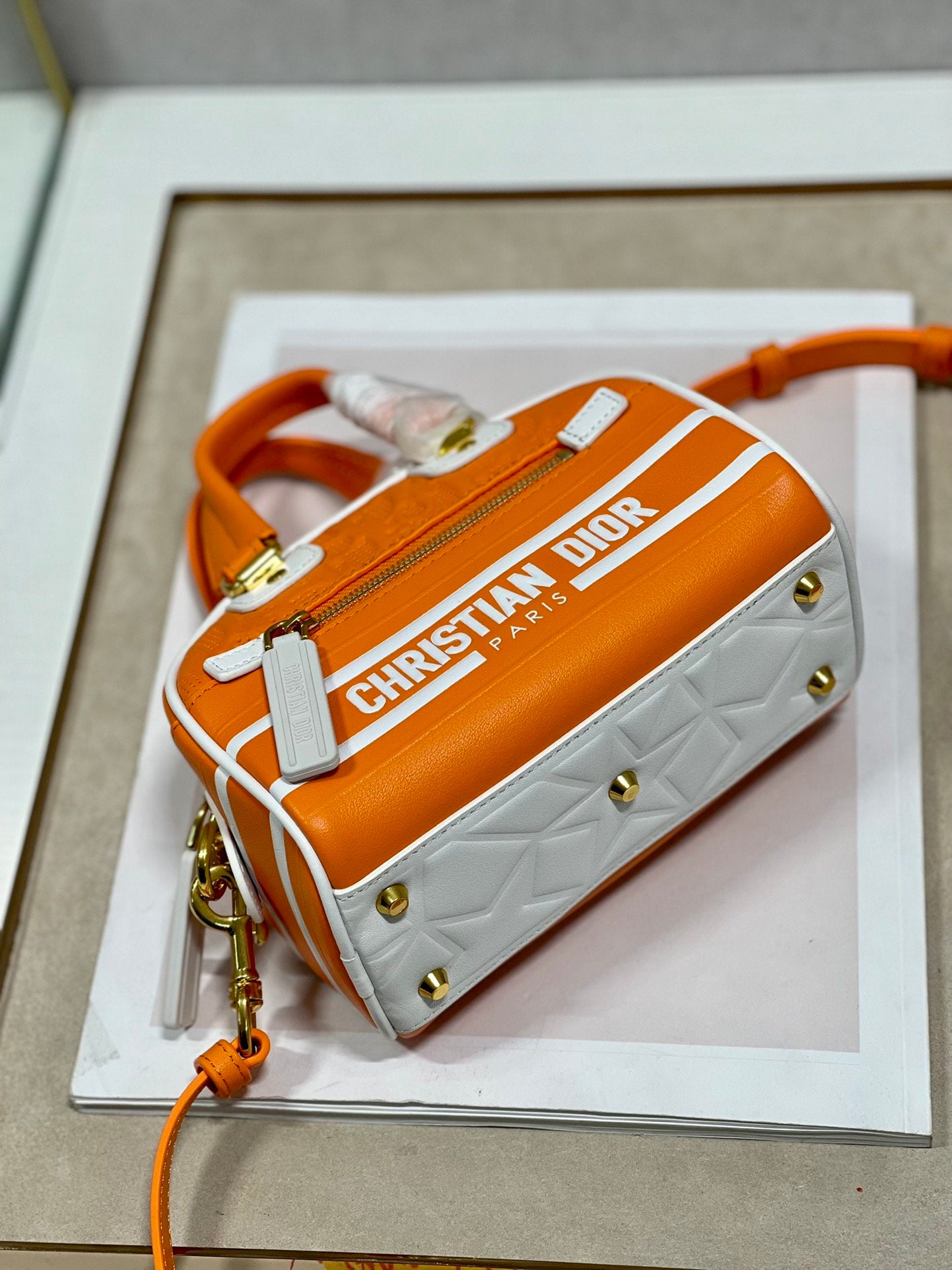 DI Mini Vibe Zip Bowling Bag, Orange Handbags, Bowling Bags, 17cm CD