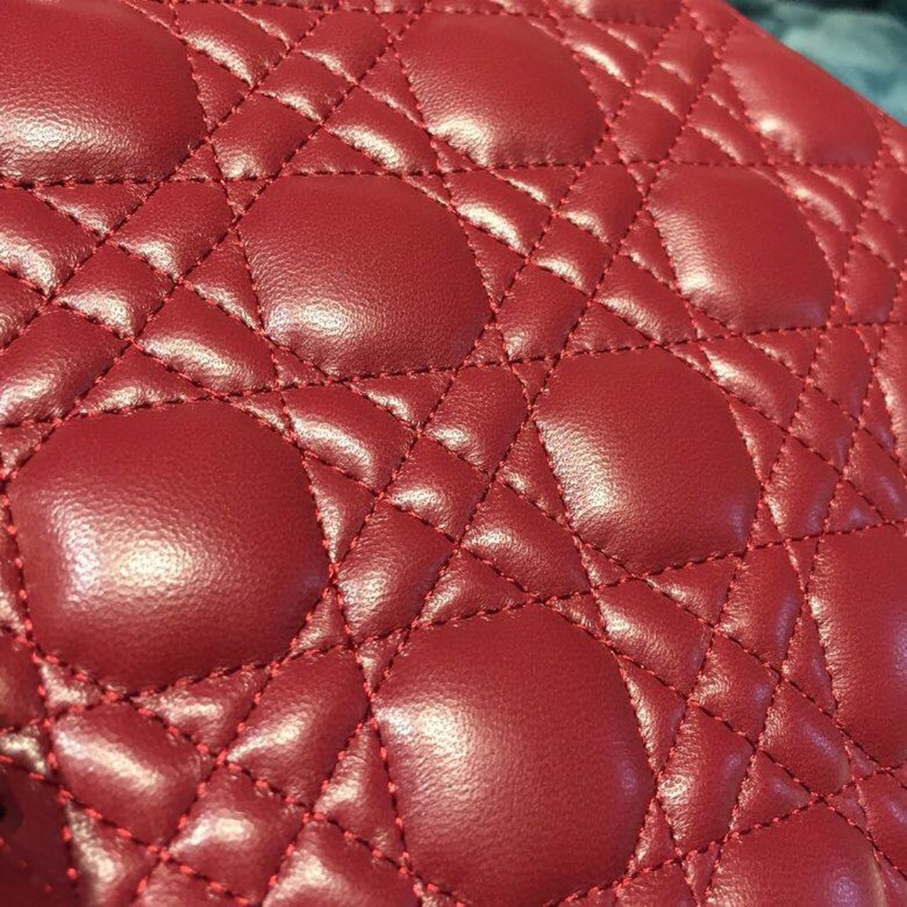 DI Small Lady My ABCBag Cherry Red Cannage For Women 20cm/8in CD