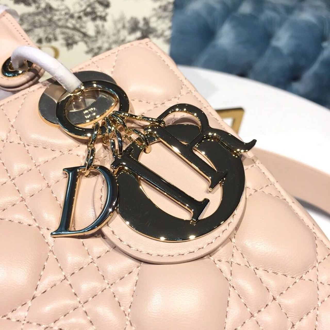 DI Small Lady My ABCBag Powder Pink Cannage For Women 20cm/8in CD