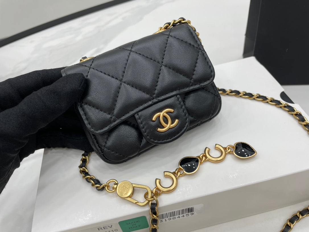 ChanelMini Flap Bag Black For Women, Women’s Bags 3.5in/9cm