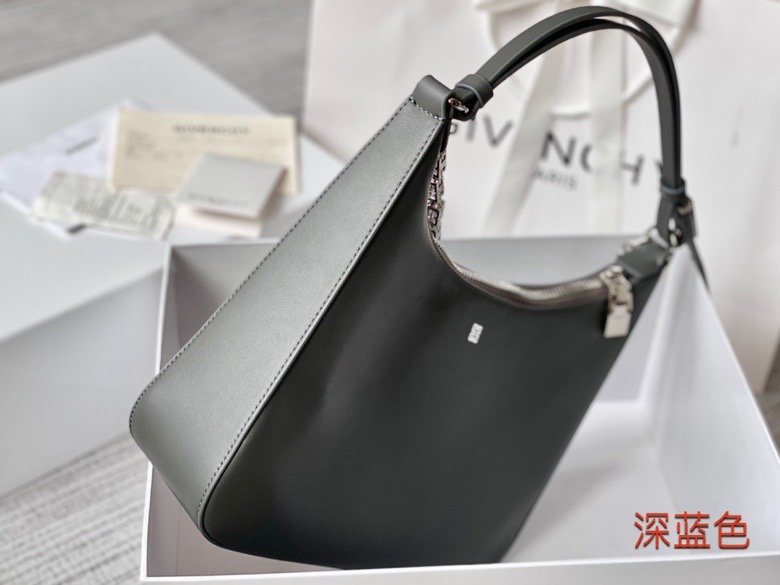 gv Medium Moon Cut Out Bag Black For Women, Handbags, Shoulder Bags 11.8in/30cm GVC BB50LWB1A4-001
