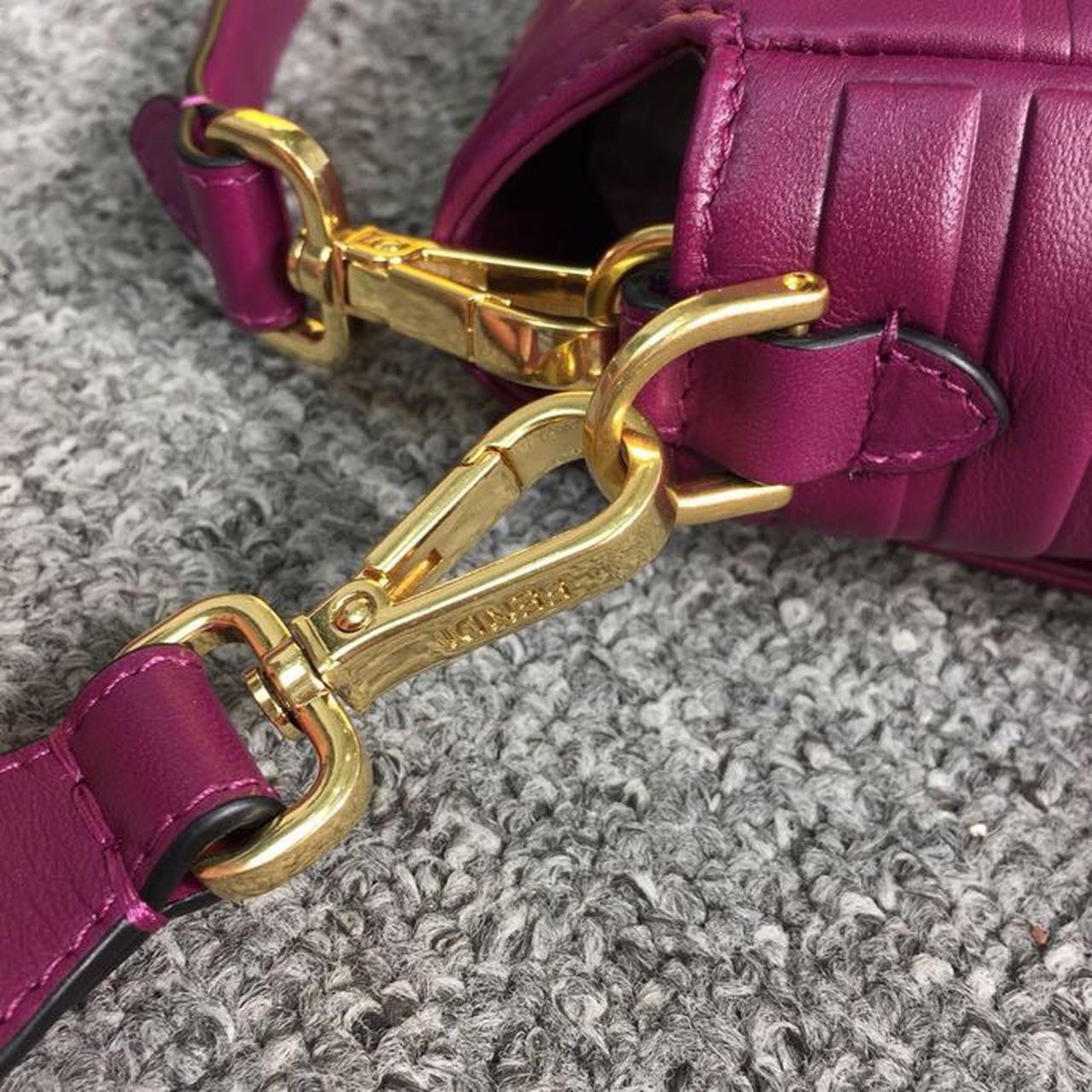 FI Baguette Nappa Purple For Women, Women’s Handbags, Shoulder And Crossbody Bags 10.6in/27cm FF 8BR600