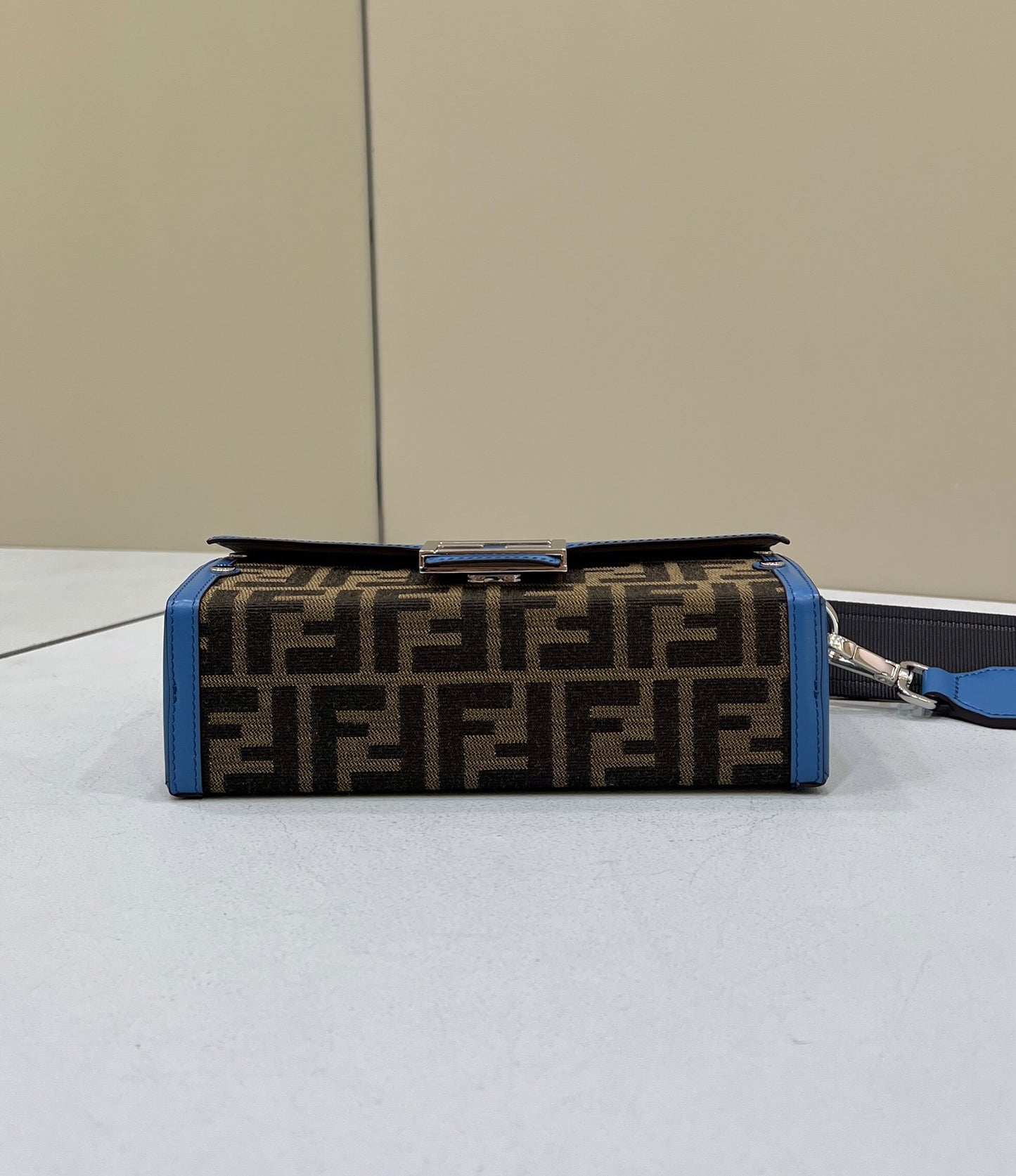 FI Mon Baguette Soft Trunk Brown and Blue Bag For Woman 21.5cm/8.5in