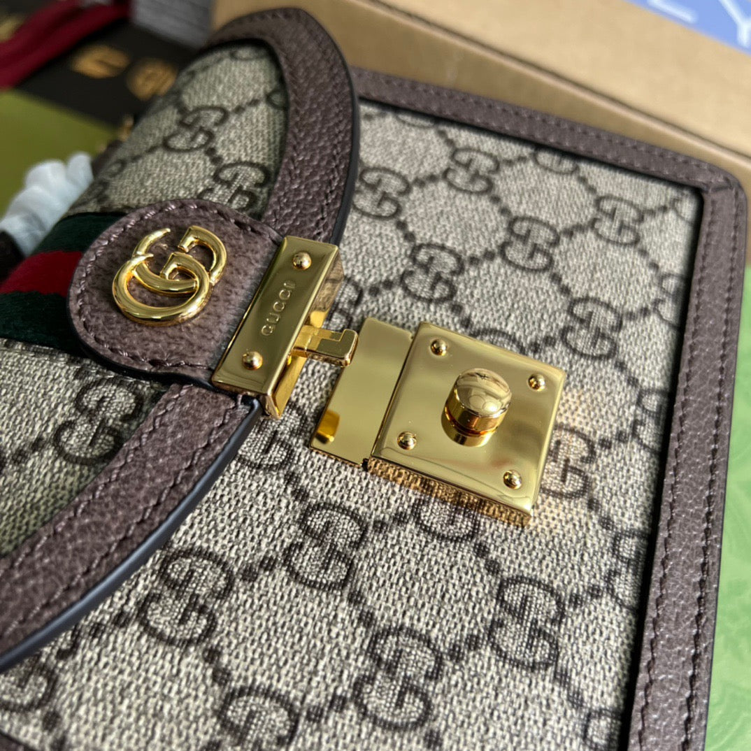 gg Ophidia gg Mini Shoulder Bag Beige For Women, Women’s Bags 6.9in/18cm gg 696180 96IWG 8745