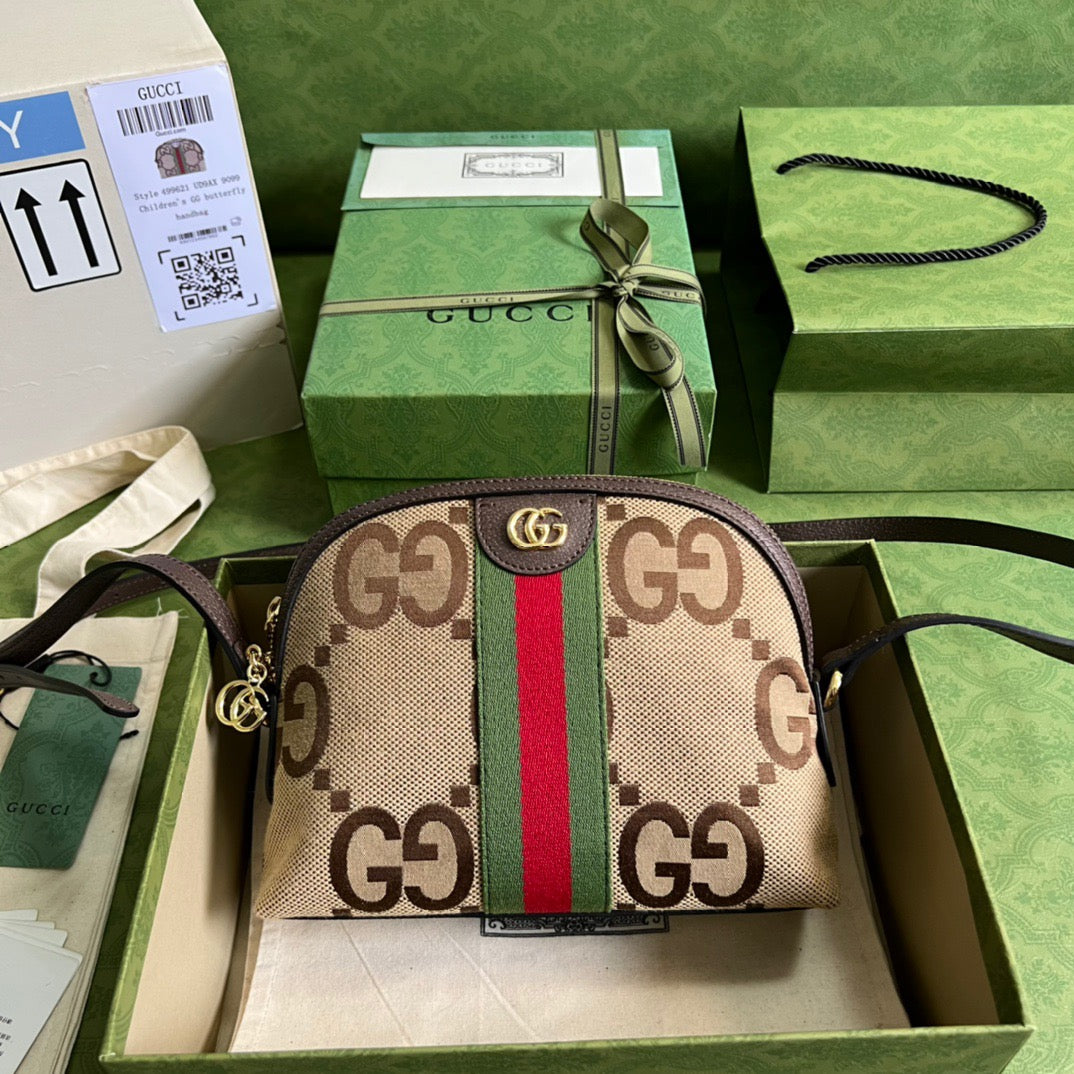 gg Ophidia Jumbo gg Small Shoulder Bag Brown For Women, Women’s Bags 9.3in/24cm gg 499621 UKMIG 2570