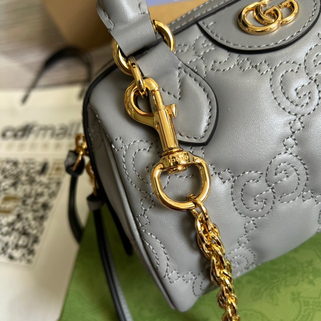 gg Matelasse Top Handle Bag Black For Women, Women’s Bags 7.5in/19cm gg 702251 UM8HG 1046