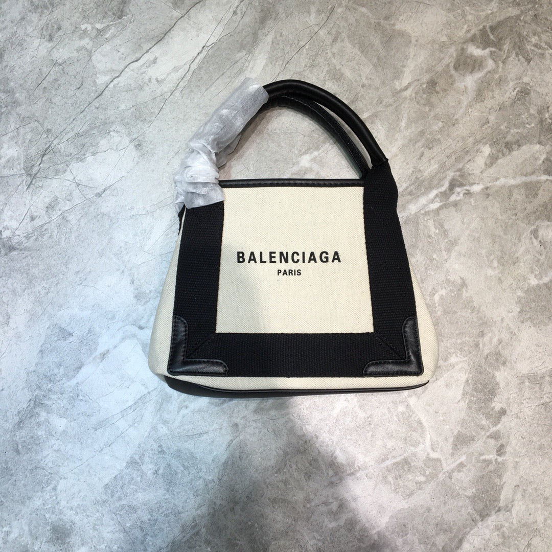Balen Navy XS Tote Bag In Black, For Women, Bags 12.6in/32cm 3903462HH3N9260