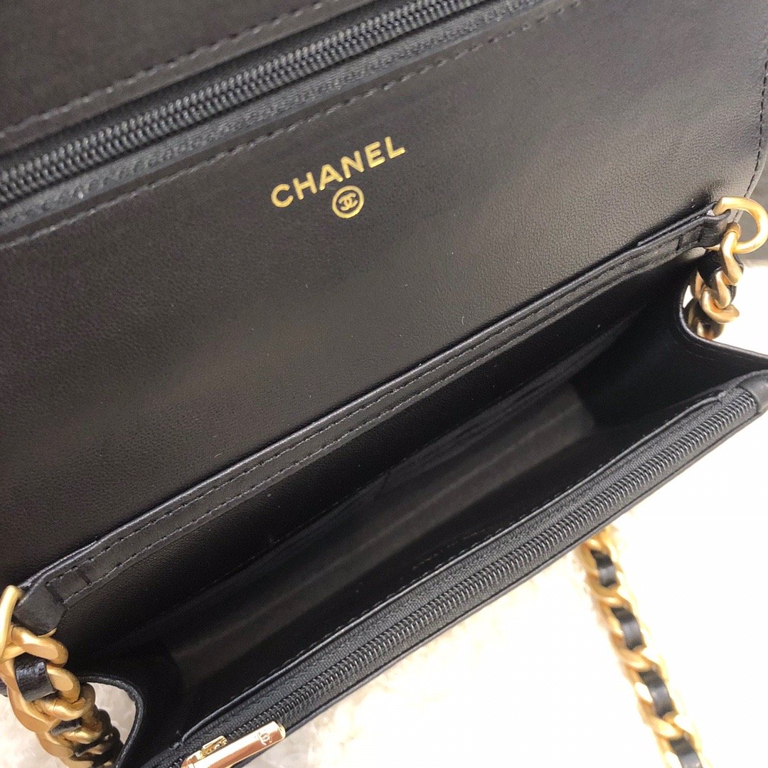 ChanelOriginal Small Classic Flap Bag Gold Hardware Black For Women, Women’s Handbags, Shoulder Bags 7.5in/19cm AP33814