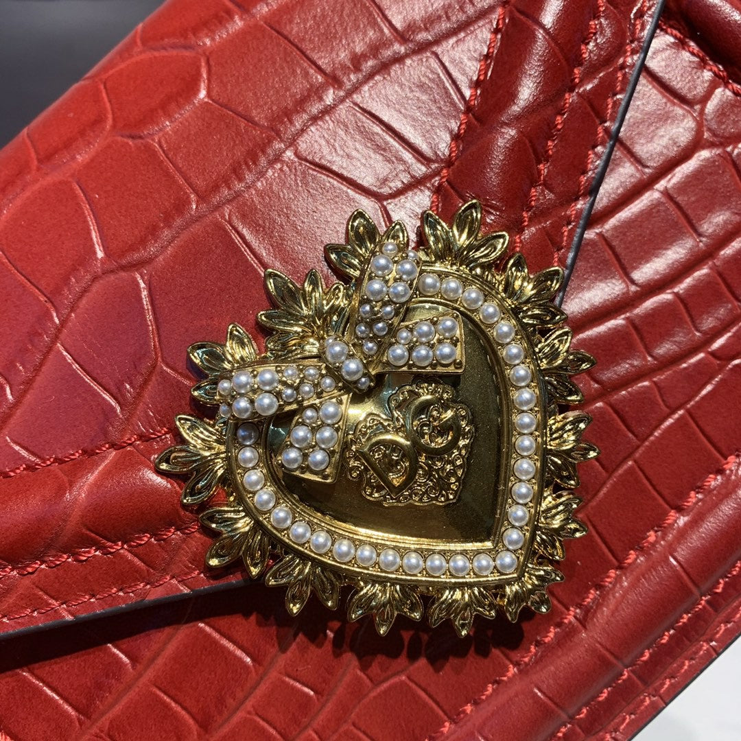 DG Small Devotion Bag Red For Women 7.5in/19cm DG
